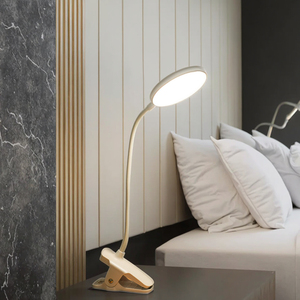 Hiện đại trắng <span class=keywords><strong>LED</strong></span> cạnh giường ngủ đèn bàn nhà máy trực tiếp bán USB sạc cắm có thể gập lại bảo vệ mắt đọc Pin bàn đèn - Product Image 4