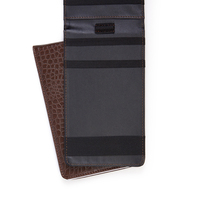 En stock Crocodile marron noir Texture Yardage livre couverture Golf accessoires Logo personnalisé en cuir Pu Golf Scorecard titulaire