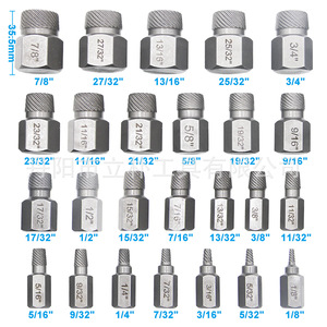 Multi Spline Extractor Set Imperial Inch 40CR-V Steel Sand Blasted Industrial Damaged Screw Remover <b>Tool</b> <b>Kit</b> - Product Image 5
