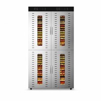 Déshydrateur alimentaire commercial en acier inoxydable à 96 couches, four de séchage pour fruits, légumes et viandes, chauffage électrique 0-100