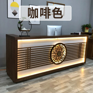 Waterproof Anti Scratch Reception Desk Durable Front Counter <b>for</b> High Frequency Commercial Use - Product Image 1