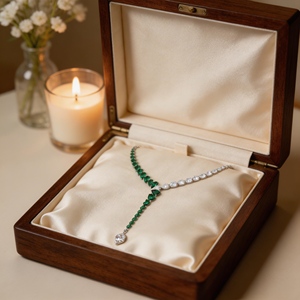 Collier unisexe en argent 925 plaqué or, motif serpent <span class=keywords><strong>Chopin</strong></span>, avec pendentif goutte d'eau et diamant, bijoux Dan - Product Image 2