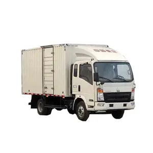 लाइट ड्यूटी SINOTRUK HOWO 3 टन 4 टन पैनल वैन ट्रक के साथ बॉक्स