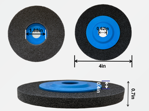 แผ่นขัดขนแกะขนาด 115 มม. สำหรับขัดเงาสแตนเลส เครื่องมือขัดแบบใช้ใยขัด - Product Image 2