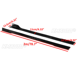 สเกิร์ตข้างรถยนต์แบบ 2 เมตร พร้อมครีบกระจายลมและวิงเล็ต สำหรับ Ford FOCUS, Chery Tiggo8, Tiggo7, Skoda Karoq และ Creta - Product Image 5