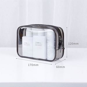 Wholesale Custom Logo <b>Transparent</b> Clear PVC <b>Makeup</b> <b>Bag</b> Cosmetic Pouch Skincare Toiletry Travel <b>Bag</b> - Product Image 2