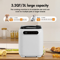 Robot culinaire semi-automatique écologique pour animaux de compagnie - Préparateur de nourriture fraîche pour chiens et chats - Mini cuiseur vapeur domestique facile à nettoyer