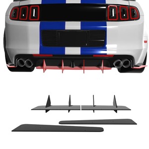 For Ford Mustang GT350 GT500 2013-2014 <strong>Car</strong> Rear Bumper Lip Splitter <strong>Diffuser</strong> Body Kit Bumper Guard <strong>Protector</strong> <strong>Car</strong> Accessories - Product Image 2