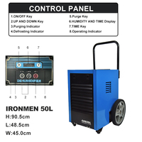 Absorbeur d'humidité Machine Portable Déshumidificateur Commercial Serre Dégâts Par L'eau Sécheur D'air Exhoust Air Humidité De L'eau Sèche