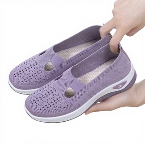 Zapatillas Planas Cómodas para Mujer, para Caminar al Aire Libre en Invierno, Diseño Casual sin Cordones, Nuevo Diseño de Verano con Patrón Sólido - Product Image 1