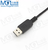 Câble USB d'imprimante personnalisé, longueur sur mesure, USB 2.0, 1,5 m, transfert de données informatiques, PVC noir