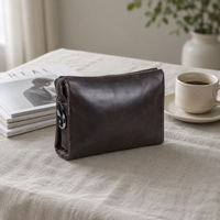 Sac à main en cuir pleine fleur véritable OEM ODM pour hommes avec serrure à combinaison, sac de voyage avec emplacements pour cartes intégrés