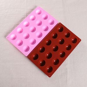 Moule de cuisson en silicone semi-sphérique à 15 cavités pour bombes au cacao, gâteaux, gelées, puddings, dômes et mousses – Vente en gros personnalisée - Product Image 6
