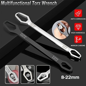 Llave Inglesa Ajustable de Doble Extremo de Calidad Profesional, 8-22 mm, Métrica, Hexagonal, Herramienta Manual Industrial - Product Image 4