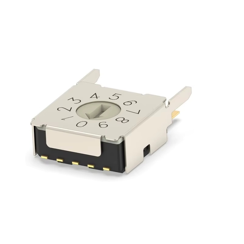 <strong>Switches</strong> MRSSH4DG10THT <strong>Rotary</strong> for Tool Actuator DIP <strong>Switch</strong> Gray <strong>Code</strong> <strong>10</strong> <strong>Position</strong> Through Hole Right Angle MRSSH4DG10T PC Pin