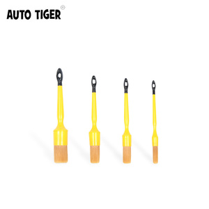 AUTO TIGER 4 pezzi Set 180 setole <span class=keywords><strong>BPT</strong></span> marroni setole morbide per capelli pulizia automatica spazzola per dettagli per la cura dell'auto - Product Image 2