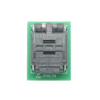 Adaptador de programador DFN8 QFN8 a DIP8, zócalos DFN8 MLF8 QFN8 3*2 con pin central