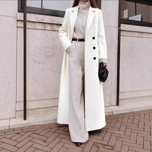Cappotto Vintage da <span class=keywords><strong>Donna</strong></span> Autunno <span class=keywords><strong>Inverno</strong></span> 2026 per Europa, America e Medio Oriente, Casual, Lungo, Tinta Unita, Caldo con Cerniera - Product Image 2