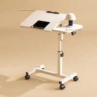 Table d'appoint réglable, pliable et extensible pour ordinateur portable, pour chambre, salon, salle à manger, bureau à domicile, école - Métal durable