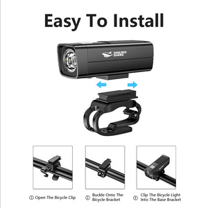 Luz Delantera para Bicicleta Smiling Shark LED IPX4 Impermeable Recargable - Product Image 5