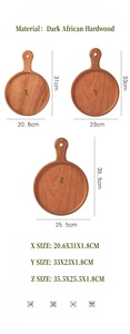 Planche à découper robuste et antidérapante de qualité supérieure pour <span class=keywords><strong>boucherie</strong></span>, en bois d'ébène africain - Product Image 4