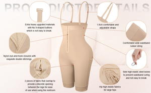 HEXIN Pretty Women Shapewear Entrepierna abierta Cintura alta Shapewear <span class=keywords><strong>Mujeres</strong></span> Full Body Shapwear - Product Image 2