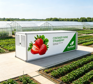 Contenedor Hidropónico Inteligente para Cultivo de Fresas con Control Climático, Sistema de Cultivo Vertical Integrado con Luces LED Inteligentes - Product Image 1