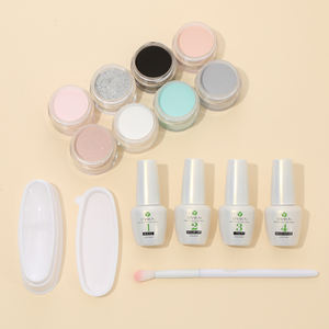Gel de inmersión en <span class=keywords><strong>polvo</strong></span> de 8 colores Gel superior opcional con caja de juego de colores Entrega rápida Gel de inmersión en <span class=keywords><strong>polvo</strong></span> de <span class=keywords><strong>uñas</strong></span> - Product Image 3