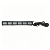 Barre lumineuse LED stroboscopique 36W, lumière d'avertissement pour calandre, boîtier en aluminium, double couleur, interrupteur, balise lumineuse linéaire longue portée clignotante, 4x4 tout-terrain