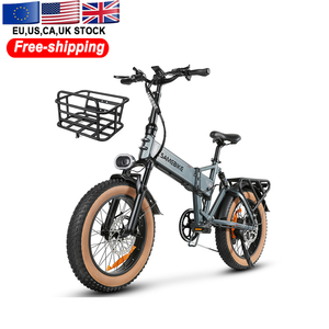 European Warehouse 20 pouces adulte pliant EBike 48V vélo avec 4.0 gros pneu batterie intégrée électrique pliable E-cycle - Product Image 1