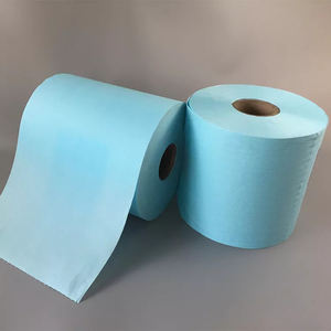 กระดาษเช็ดทำความสะอาดอุตสาหกรรมสีน้ำเงิน 55% เยื่อไม้ 45% โพลีเอสเตอร์ แบบม้วน สำหรับโรงงาน ผ้าเช็ดทำความสะอาดเซลลูโลส ผ้าเช็ดอเนกประสงค์ - Product Image 6