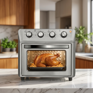 Four à Friture Sans Huile Multifonction 1500W en Acier Inoxydable 11-20L à Commande Mécanique pour Rôtir, Cuire et Déshydrater – Usage Domestique - Product Image 4