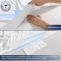 Housse de matelas respirante et lisse de qualité supérieure, imperméable, pour lit queen size, pour hôtel et maison
