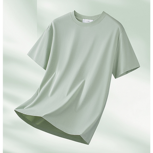 Cool Fabric Antibacterial <strong>Bamboo</strong> <strong>Fiber</strong> <strong>T</strong>-<strong>Shirt</strong> Lightweight Breathable Short Sleeve Tee Round Neck Loose Top for Summer - Product Image 1