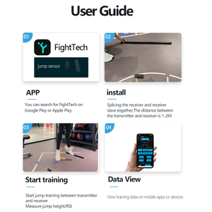 Testeur de tapis lumineux à capteur de saut avec surveillance des données en temps réel, mesure du temps de contact au sol et de la force RSI, dispositif de saut - Standard - Product Image 3