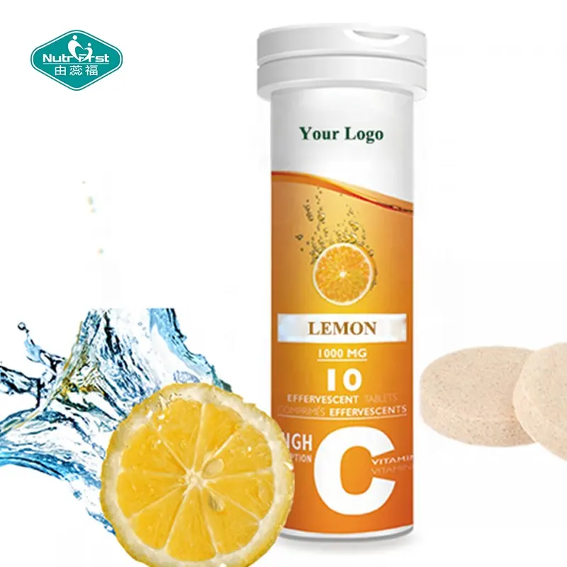 Nutrifirst Immune Booster Supplement sapore personalizzato vitamina C compressa effervescente 1000mg con pacchetto su misura