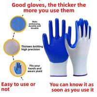 Gants de sécurité en nitrile texturé durables pour travaux de chantier, respirants, confortables, imperméables et résistants aux huiles