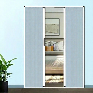 Puerta Plegable Aislante con Paneles de Panal Deslizantes Invisibles, Puerta de Privacidad Moderna para Dormitorio, Sala de Estar, Cocina y Baño - Product Image 1