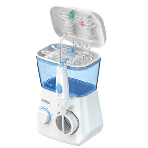 OEM mejor irrigador oral IPX7 dientes eléctrico blanqueamiento agua Flosser 600ml chorro de agua hilo dental para el cuidado bucal palillos de dientes - Product Image 5