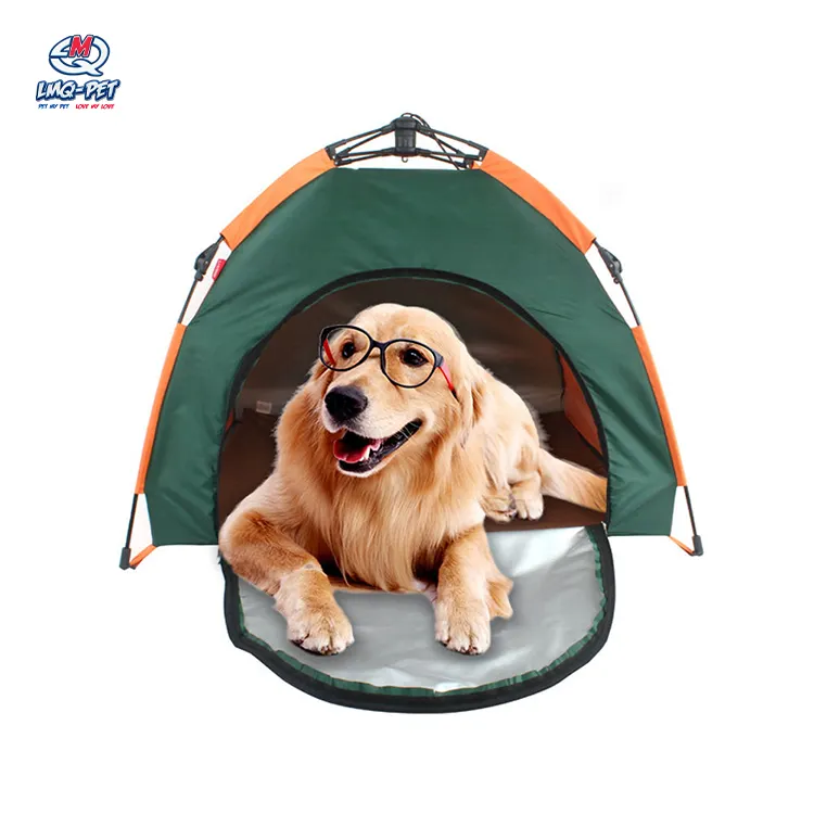 Outdoor Pet Tenda Dobrável Automática Dog Bed House Kennel Rainproof Sunscreen Portátil Pet Oxford Ninho Cat Dog Tent