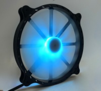 Refroidisseur d'eau en cuivre JNP ARGB 20 cm 12 V 200 mm, ventilateur silencieux pour processeur, pour boîtier d'ordinateur de jeu