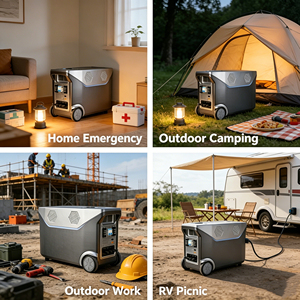 5000W Portable Power Station Solar <b>Generator</b> LiFePO4 Backup Battery Pure Sine Wave <b>Mobile</b> Energy Supply for Camping RV - Product Image 3