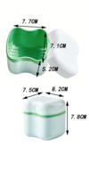 Boîte de rangement portable pour prothèses dentaires avec panier de drainage, étui pour aligneurs pour patients orthodontiques