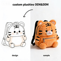 Sac à dos en peluche personnalisé pour enfants, testé pour la sécurité, avec bretelles rembourrées pour les élèves du primaire, fabriqué en usine certifiée ISO9001, unisexe