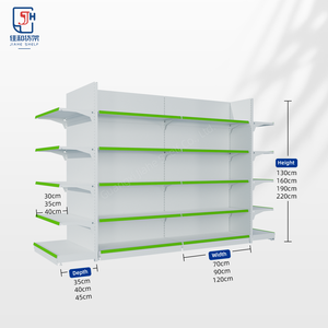 Étagères de Supermarché à Prix d'Usine Rayonnage en Gondole Robuste Personnalisé Étagères de Présentation Double Face pour Supermarché - Product Image 4