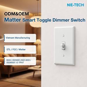 Interruptor Inteligente con Protocolo Matter, Regulable, 125V 600W, Enchufe Interior para Apple Home, Alexa, Google <span class=keywords><strong>SmartThings</strong></span>, Venta al Por Mayor - Product Image 1