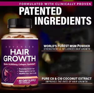 แคปซูลวิตามินบำรุงเส้นผมสูตรพิเศษ 24-in-1 ผสมสารสกัดจาก Saw Palmetto ไบโอติน คอลลาเจน อาหารเสริมเพื่อสุขภาพสำหรับผู้ใหญ่ บำรุงเส้นผม ผิวหนัง และเล็บ - Product Image 4