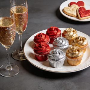 Paillettes comestibles pour boissons, 7 couleurs, ensemble de poudre scintillante de qualité alimentaire, poudre à saupoudrer pour décorations de cocktails/gâteaux/boissons, biscuits - Product Image 5