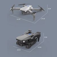 Drone Quadricoptère Pliable Télécommandé E88 Professionnel avec Caméra HD 4K Grand Angle et FPV Sans Fil – Idéal Cadeau