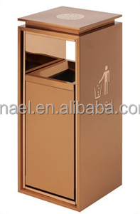 Nhà Máy Bán buôn tùy chỉnh trong nhà dọc thép không gỉ khách sạn không hút thuốc Thùng rác có thể - Product Image 2